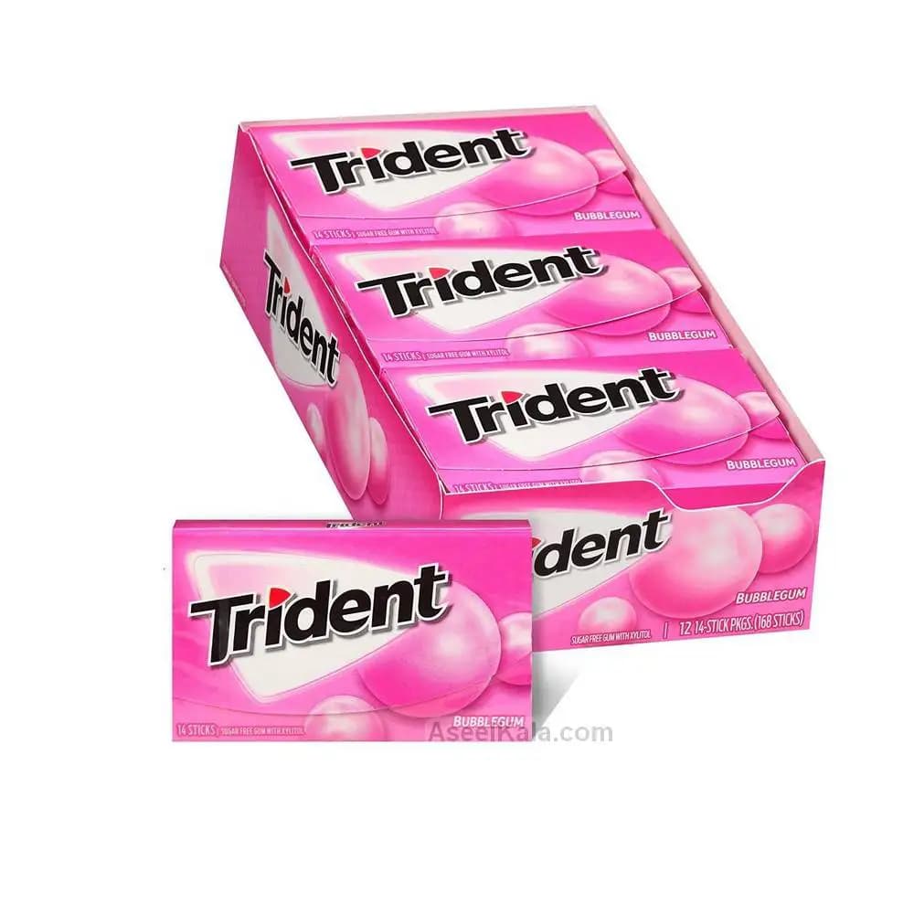 آدامس تریدنت بادکنکی بسته ای 12 عددی – TRIDENT — تصویر ۲