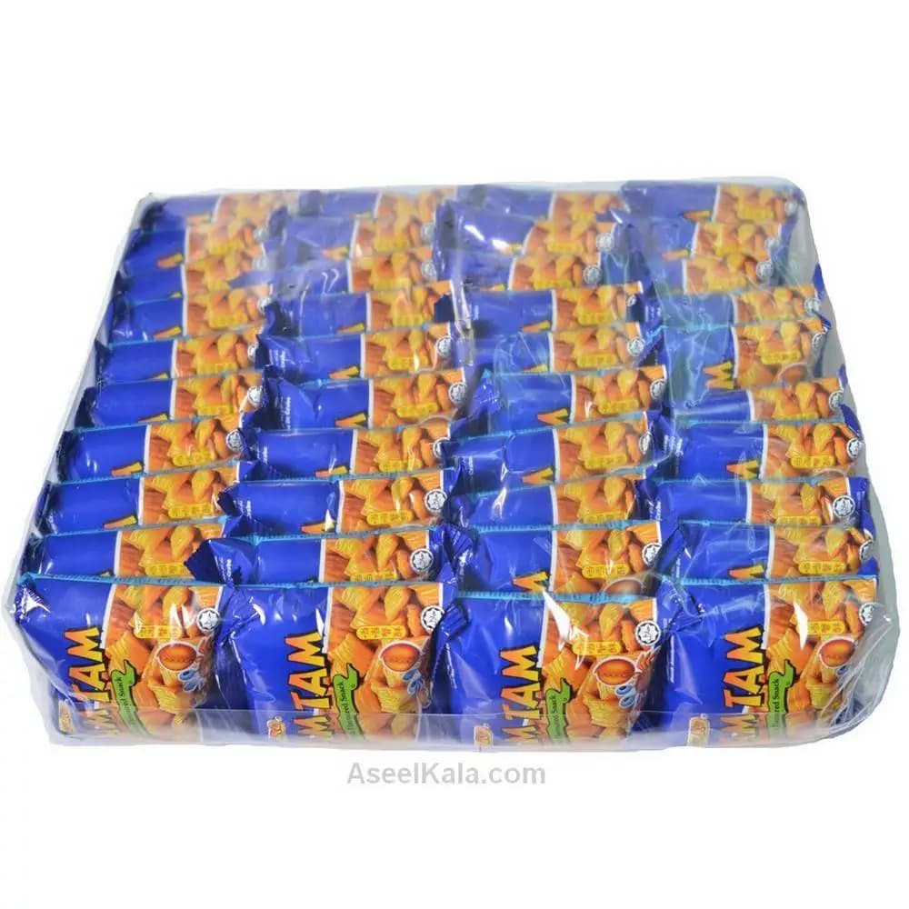چیپس خرچنگ مدل Tam Tam بسته 50 عددی – Snek Ku