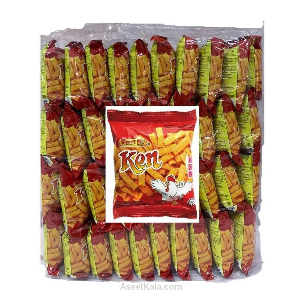 چیپس مرغ مدل Ken بسته 50 عددی – Snek Ku