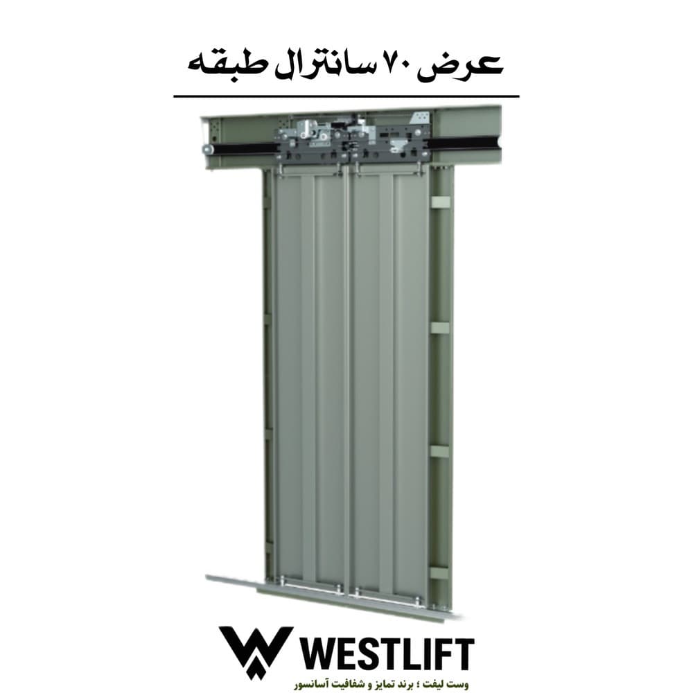 درب طبقه سانترال روانکار عرض 70