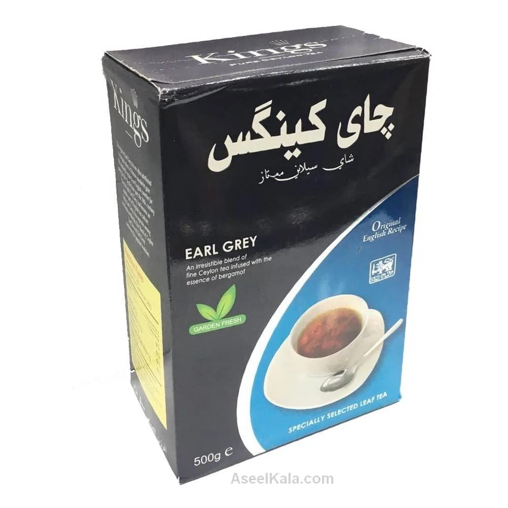 چای کینگس معطر ارل گری پاکتی 500 گرمی – Kings — تصویر ۲