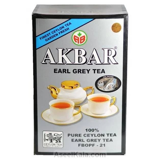 چای اکبر معطر ارل گری پاکتی 500 گرمی – AKBAR — تصویر ۲