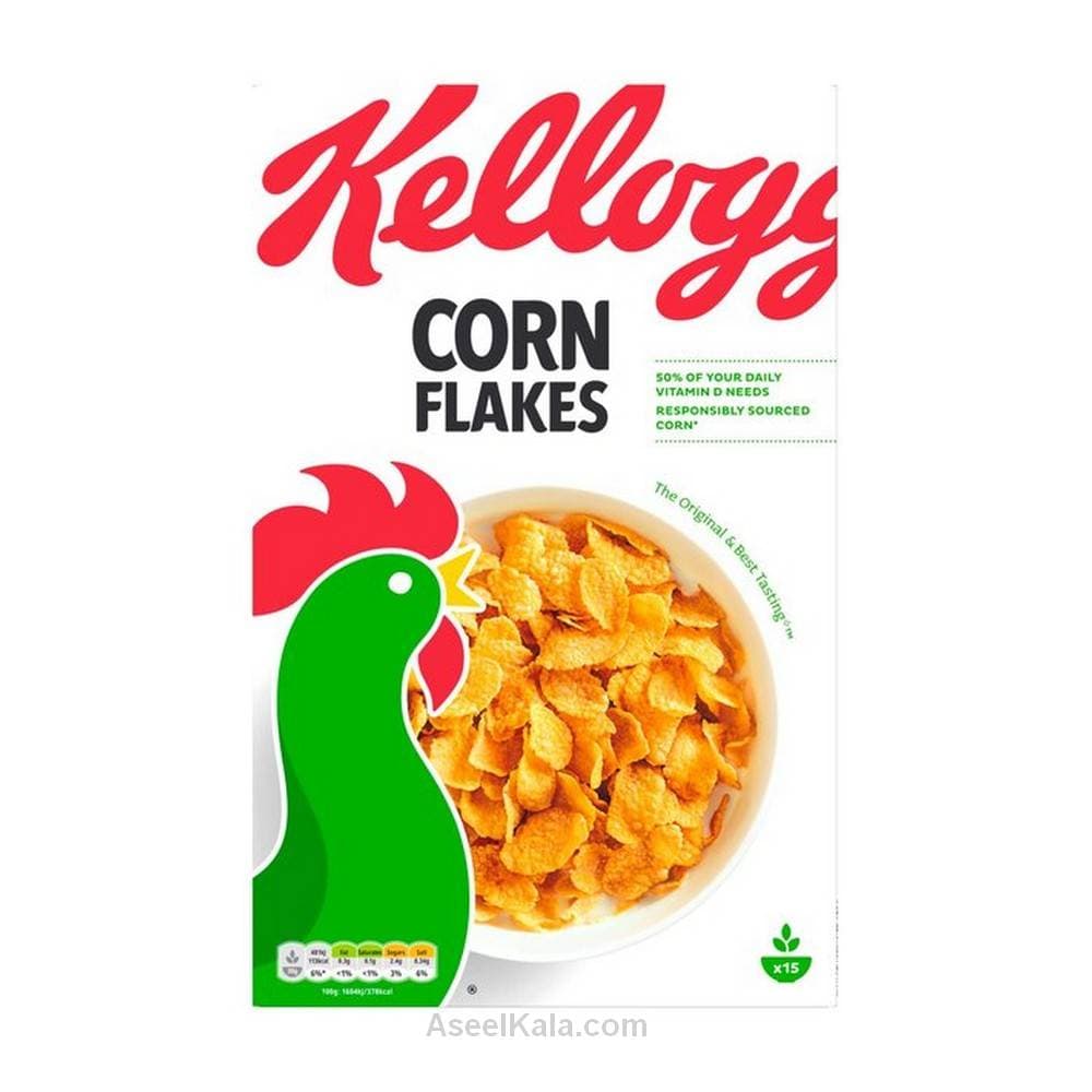 کورن فلکس کلاگز با طعم ساده وزن 450 گرم – Kellogg’s — تصویر ۲
