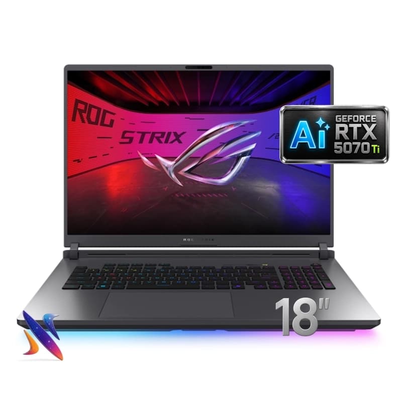 لپ تاپ 18 اینچی گیمینگ ایسوس Asus ROG Strix G815LR Core ULTRA 9-275HX 24GB 2TB 12G-RTX5070Ti Nvidia Graphics 240Hz 2K