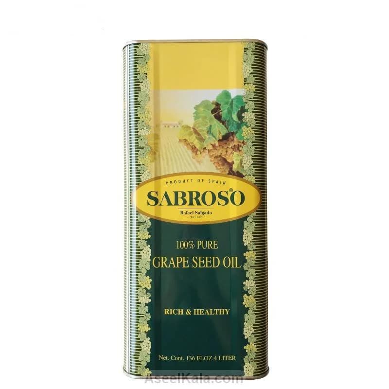 روغن هسته انگور سابروسو خالص 100% وزن 4 لیتری – Sabroso — تصویر ۲