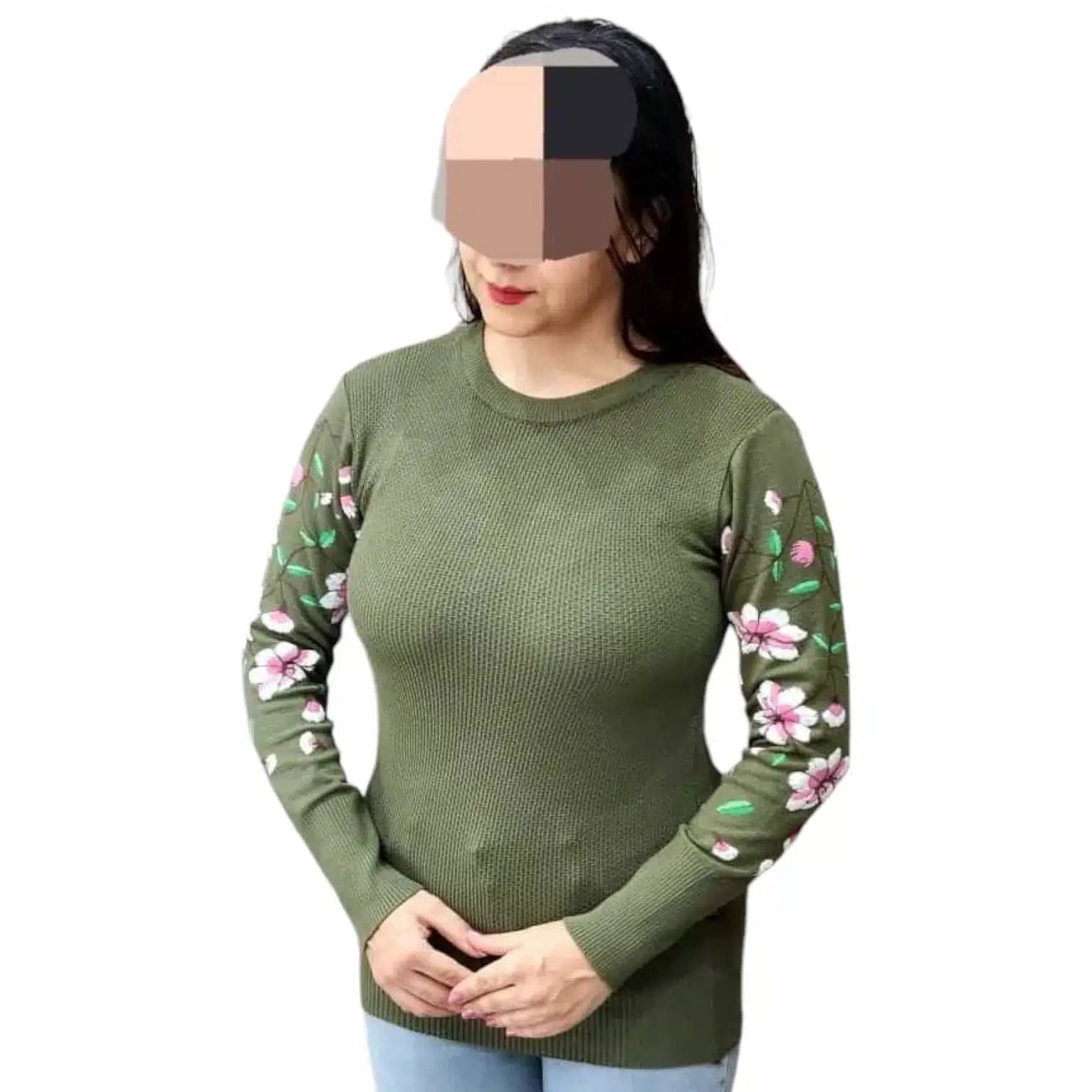 بلوز بافت دخترانه نیکا برند سیبافت — تصویر ۴