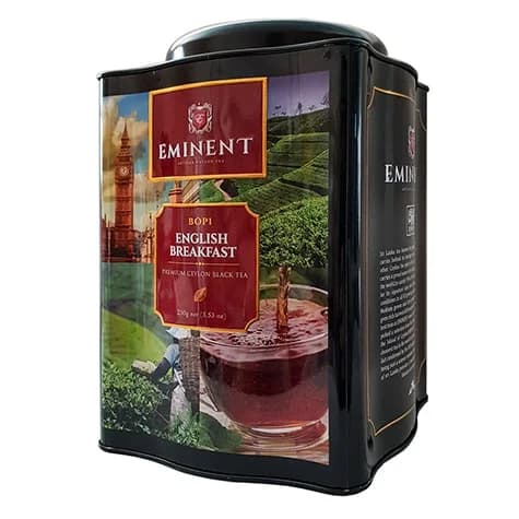 چای امیننت انگلیش برکفست Eminent قوطی 6 ضلعی 250 گرمی — تصویر ۲