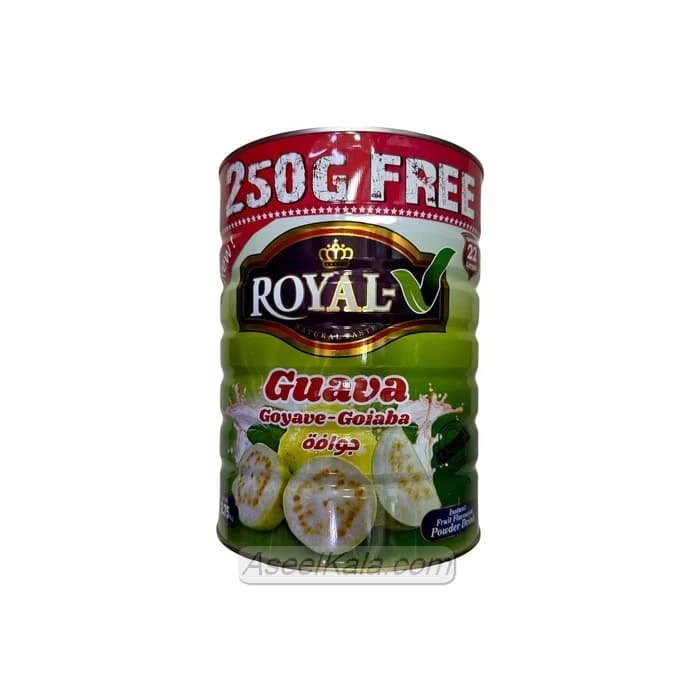 پودر شربت گواوا زیتون بندری رویال Royal قوطی 2750 گرمی — تصویر ۲