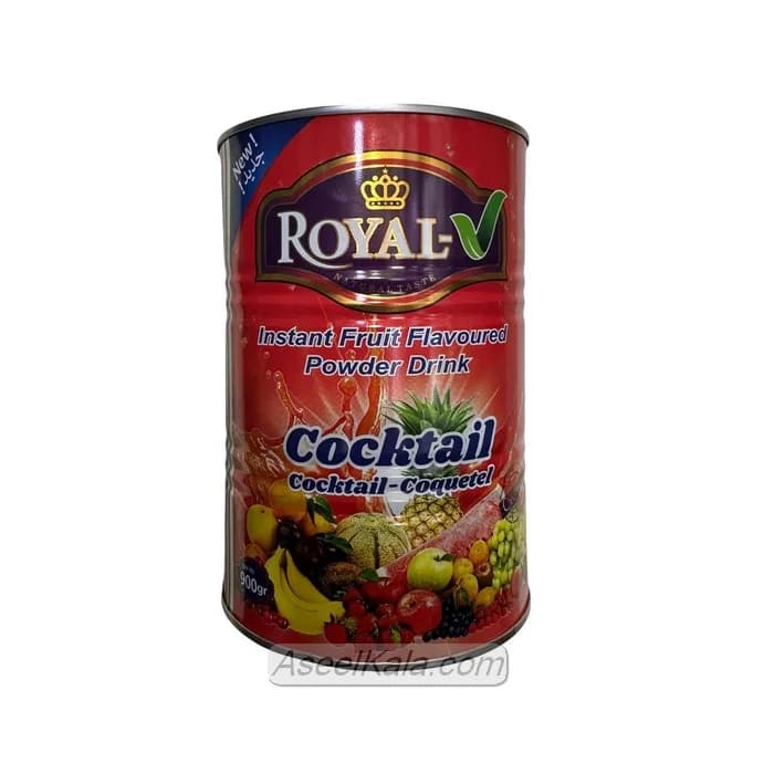 پودر شربت هفت میوه رویال Royal قوطی 900 گرمی