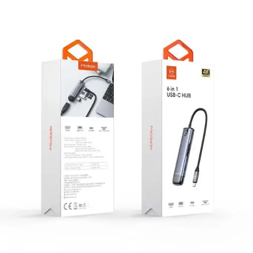 هاب 6 پورت USB-C مک دودو مدل HU-7740