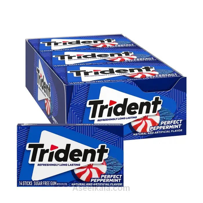آدامس تریدنت نعنا تند و آبنبات بسته ای 12 عددی – TRIDENT