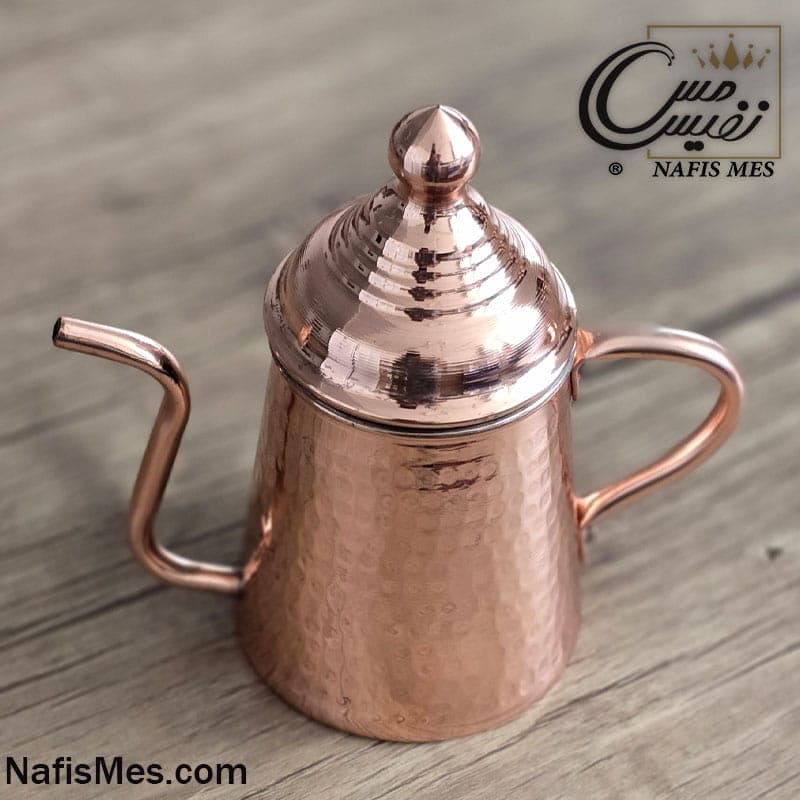 روغن دان مسی کوچک چکشی ساخت زنجان ( نانو رنگ ثابت ) — تصویر ۶