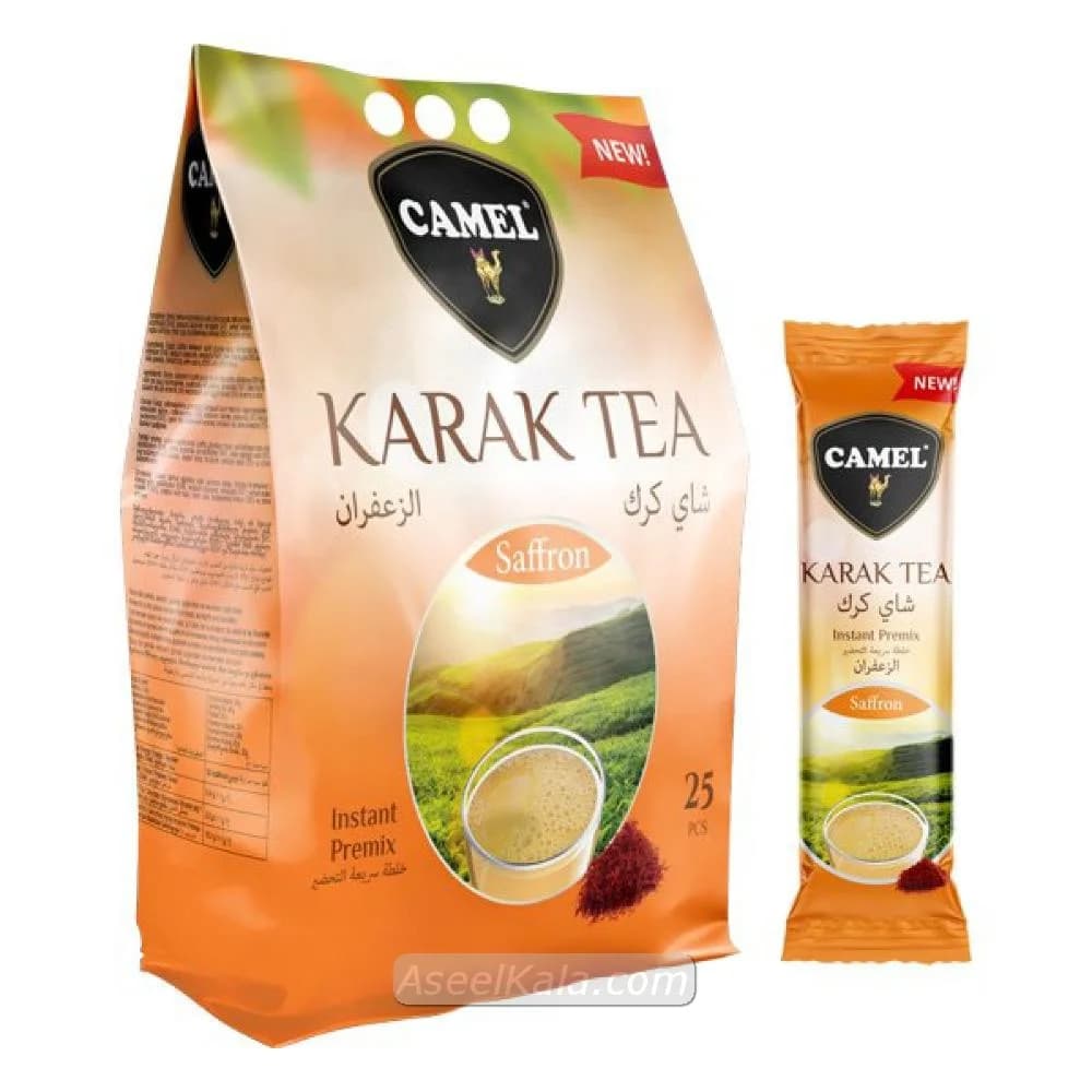 چای کرک زعفرانی کمل بسته 25 عددی – Camel