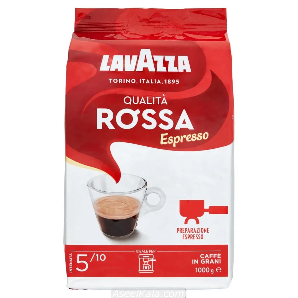 قهوه لاوازا روسا قرمز دانه یک کیلویی – Lavazza — تصویر ۲