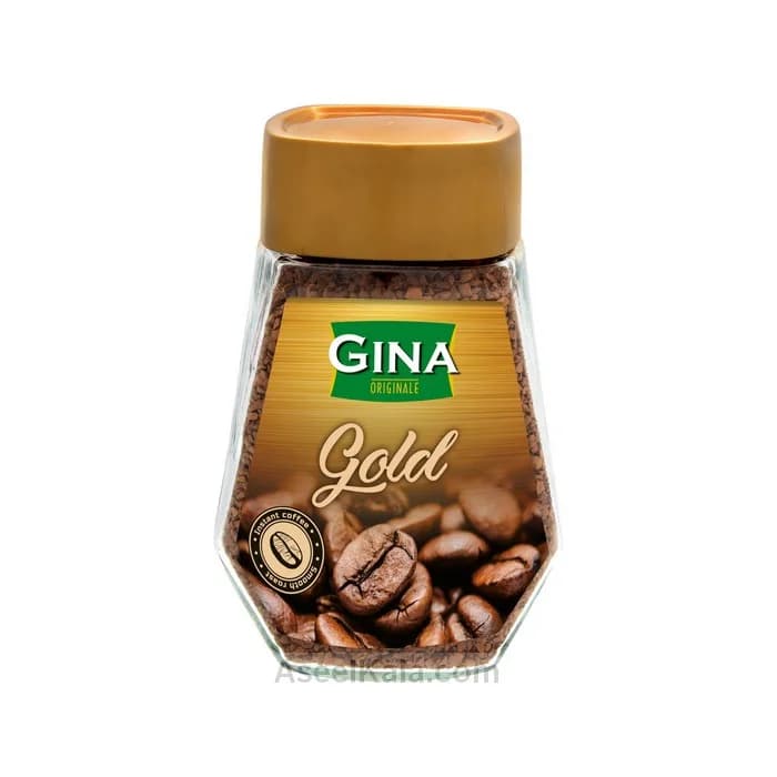 قهوه جینا گلد شیشه 100 گرمی – Gina