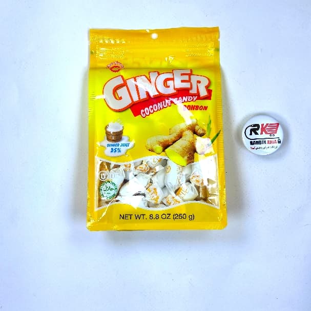 آبنبات زنجبیلی جینجر پاکت زرد 250 گرمی – GINGER — تصویر ۴