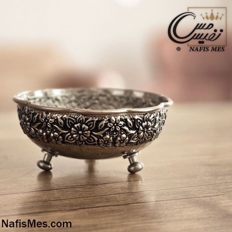 هفت سین کروم سه پایه کوتاه لب چین طرح ریما ( ست 6 تایی ) — تصویر ۶