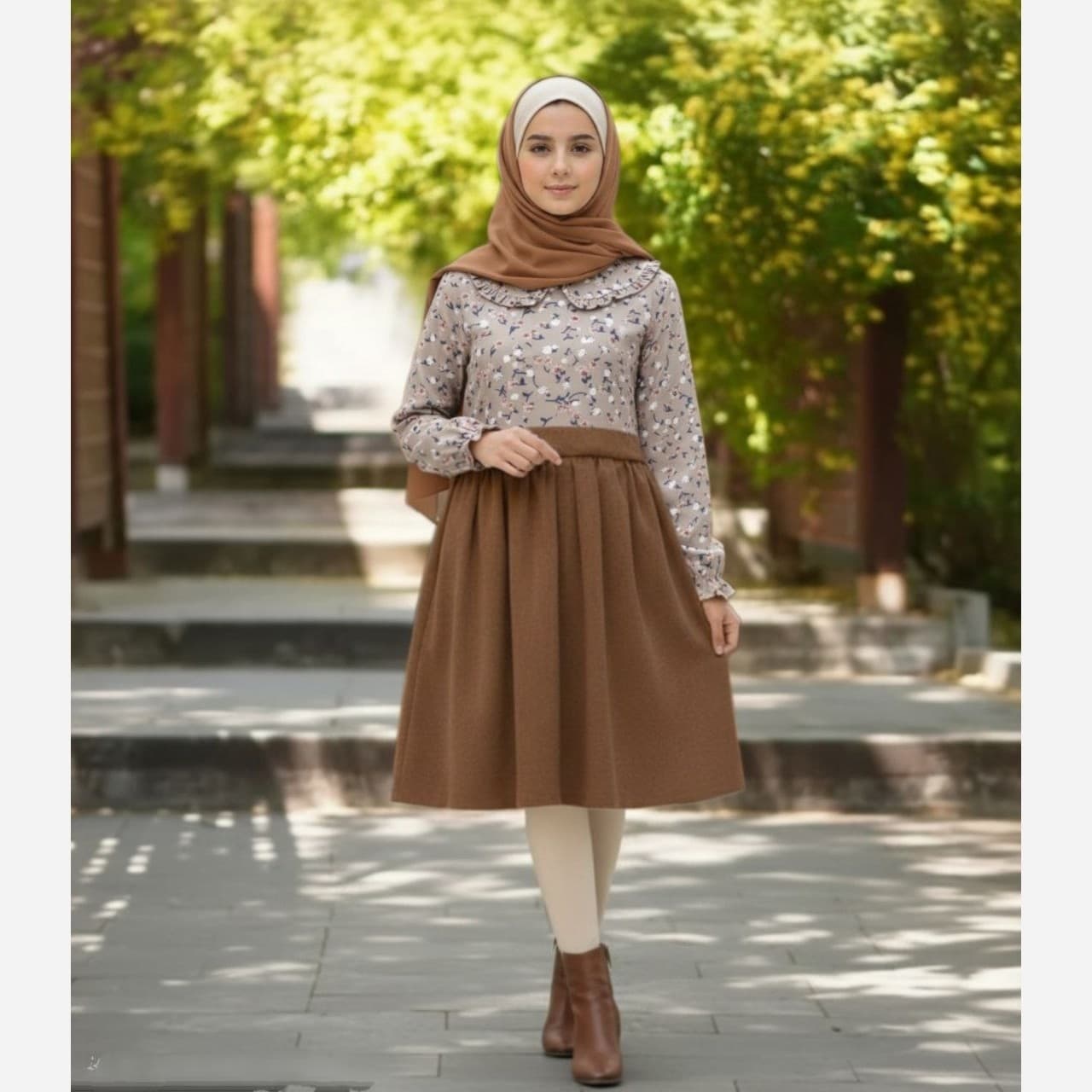 سارافون دخترانه نوجوان مدل دلاریس