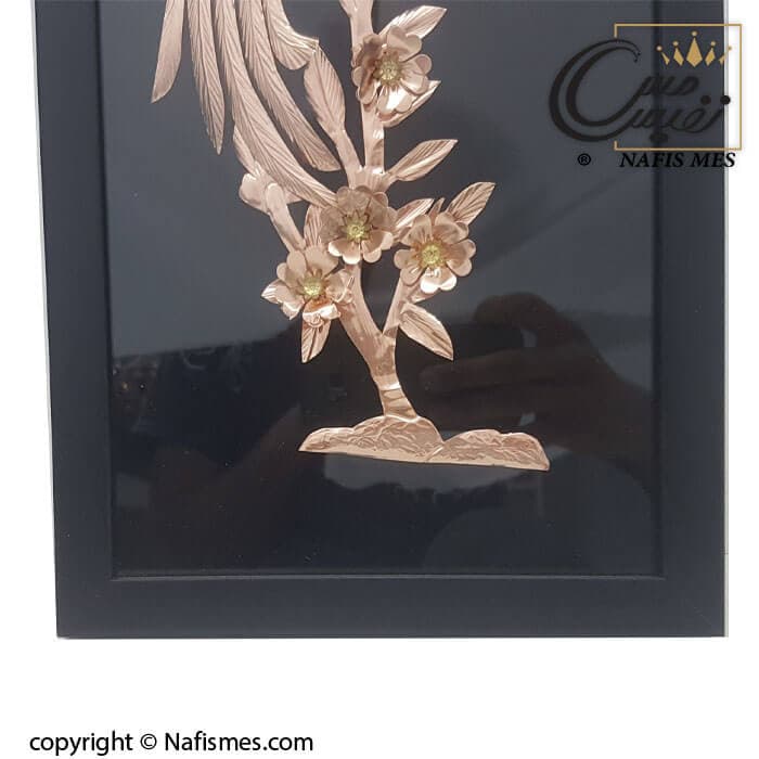 تابلو مسی معرق طرح طاووس سایز 1 — تصویر ۶