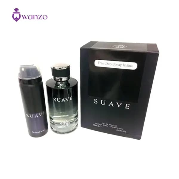 عطر ادکلن فراگرنس ورد سواوی به همراه اسپری (مشابه دیور ساواج-ساواژ) | Fragrance World Suave