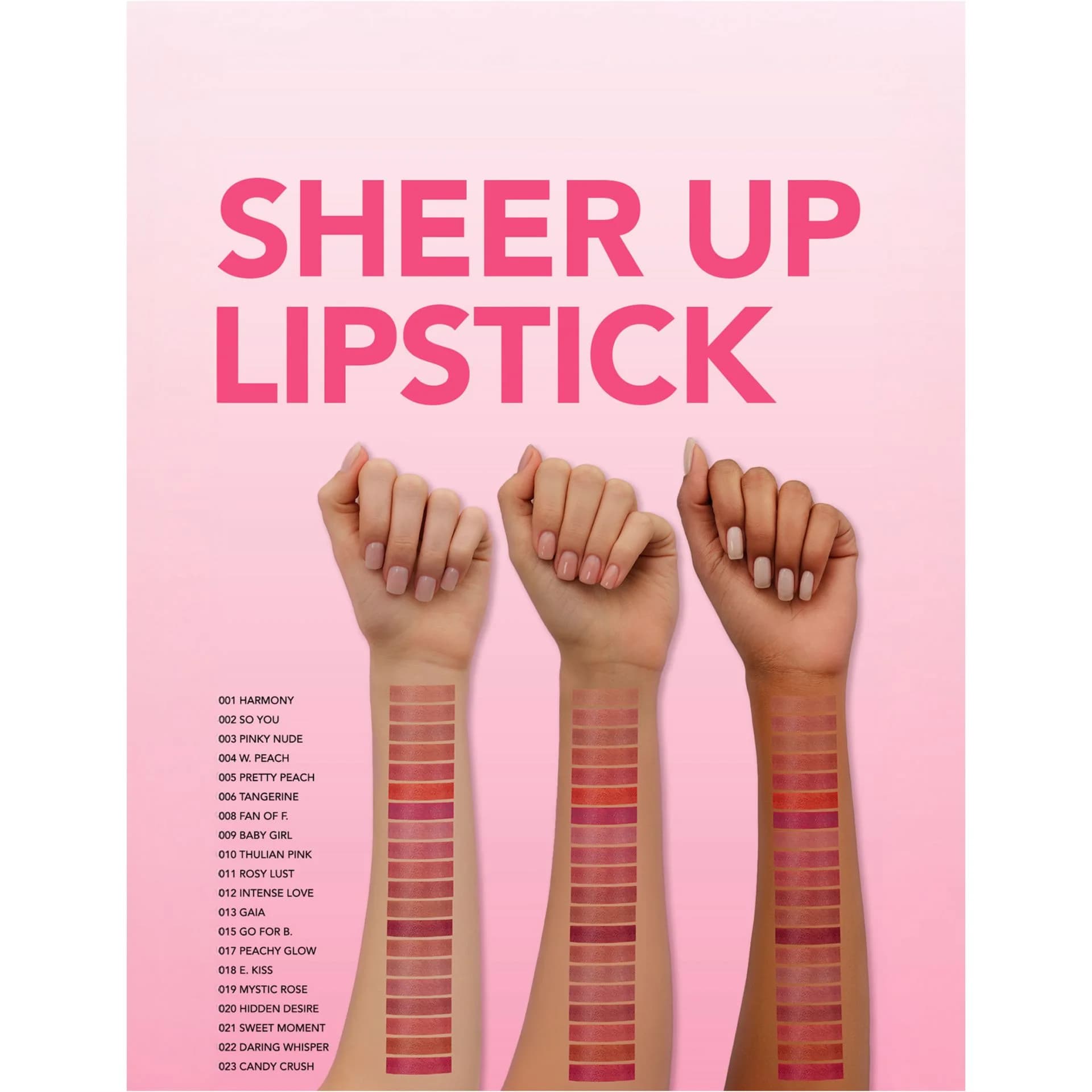 رژ لب جامد شیر‌آپ فلورمار SHEER UP — تصویر ۲