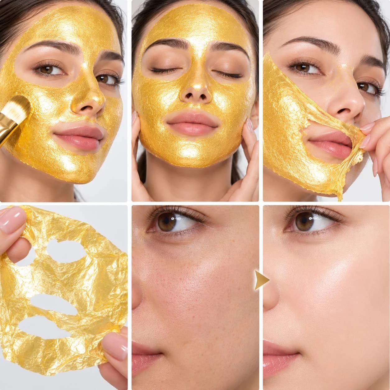 ماسک پیل‌آف روشن‌کننده طلا و خاویار Aichun Beauty — تصویر ۲