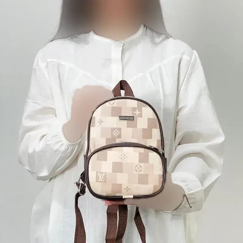 مینی کوله طرح دار زنانه چرم مصنوعی — تصویر ۷