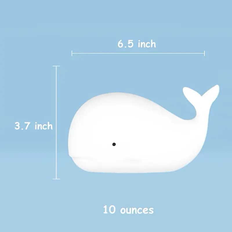چراغ خواب سیلیکونی نهنگ مدل LJC-151 — تصویر ۷
