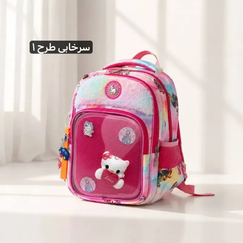 کوله پشتی طرحدار بچگانه و مدرسه ای ابعاد 40 در 35 سانتیمتر — تصویر ۶