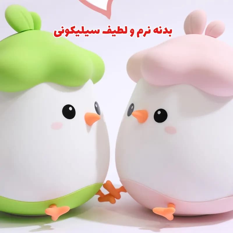 چراغ خواب سیلیکونی جوجه مدل XR-MM-L2305 — تصویر ۳