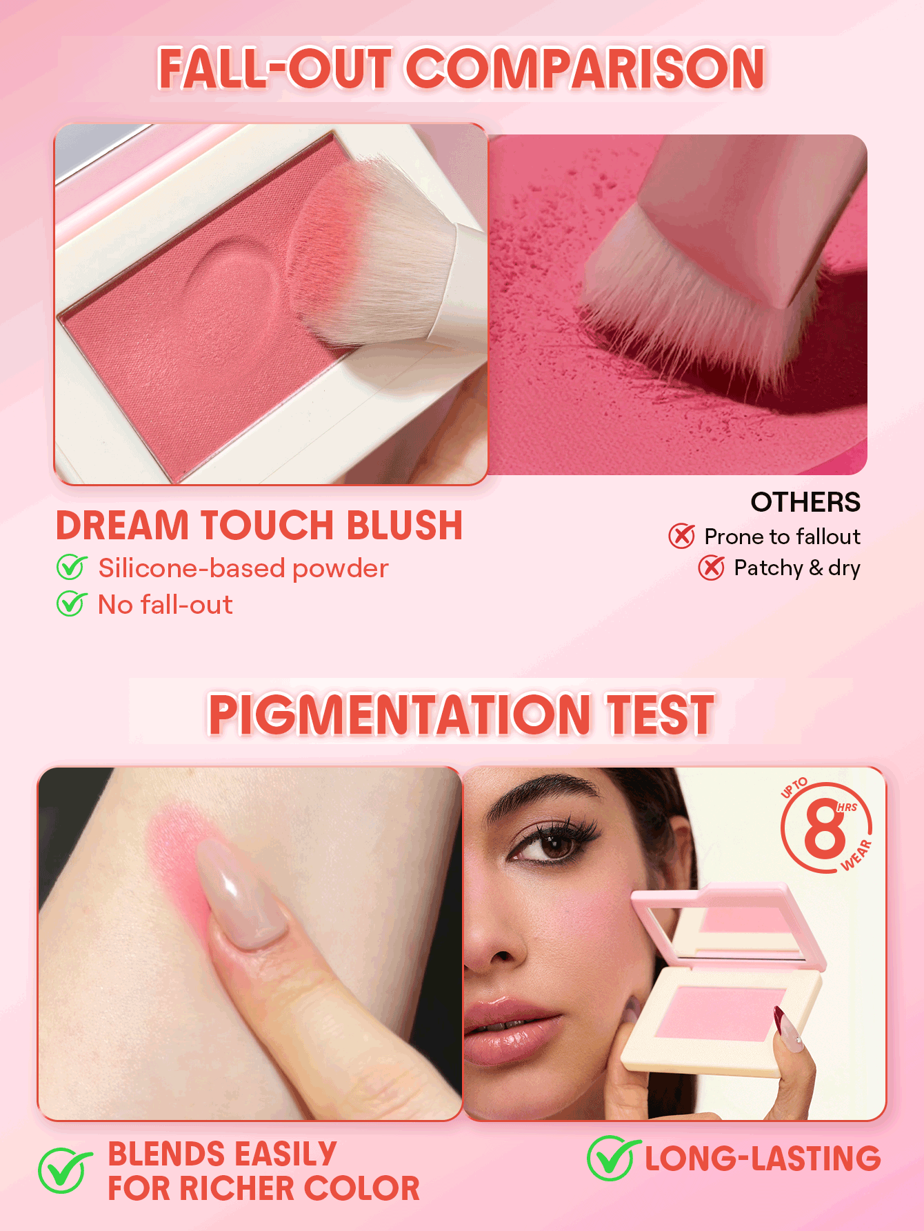 رژگونه پودری شیگلم SHEGLAM مدل Dream Touch — تصویر ۱۰