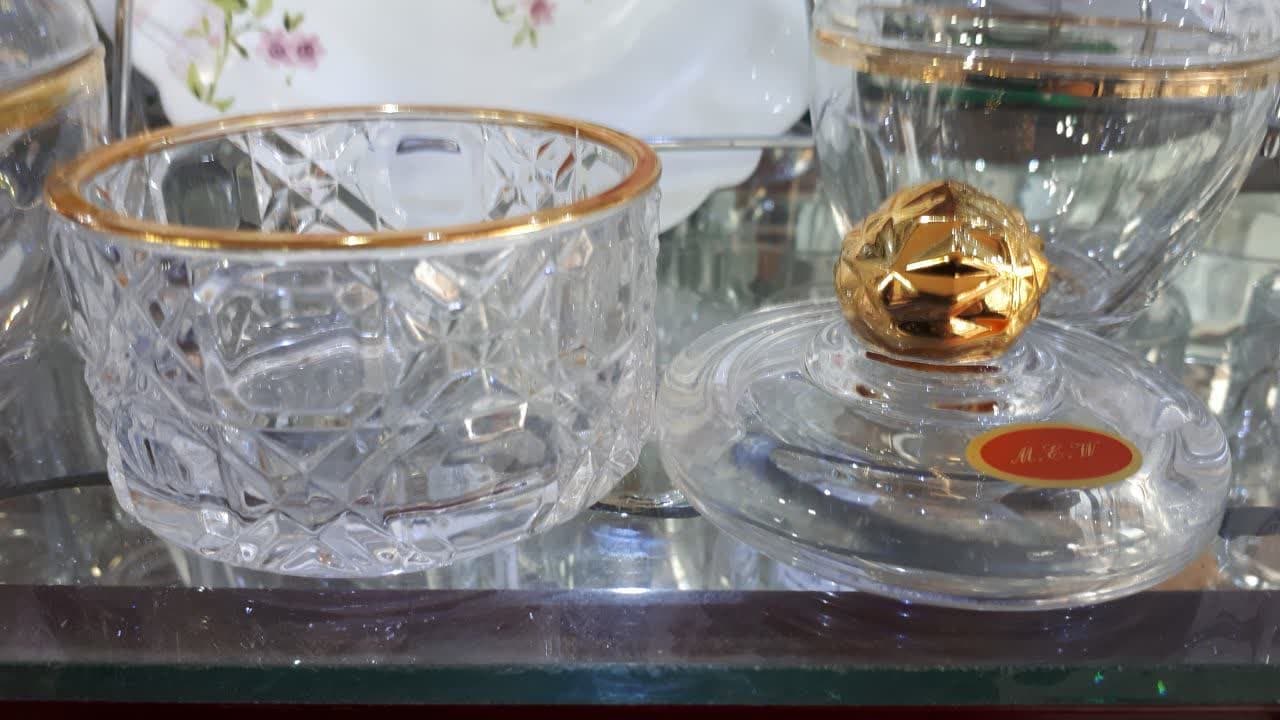 قندان لب طلا دایموند چین طلا اصلی