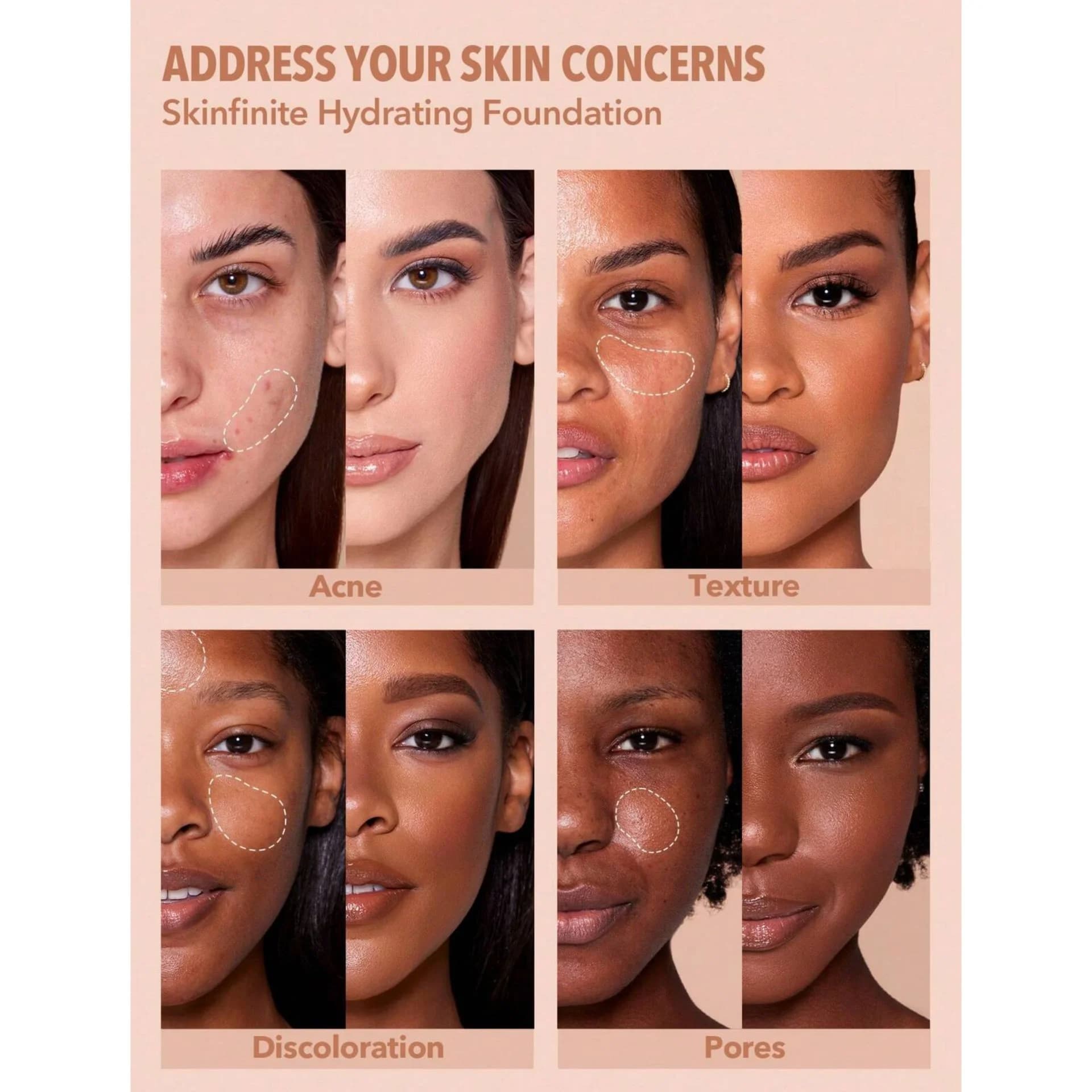 کرم پودر آبرسان شیگلم SHEGLAM مدل SkinFinite Hydrating — تصویر ۲