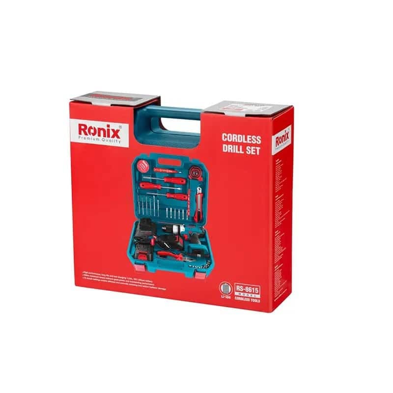 کیت دریل چکشی شارژی 16 ولت 33 پارچه رونیکس مدل Rs-8615 — تصویر ۵