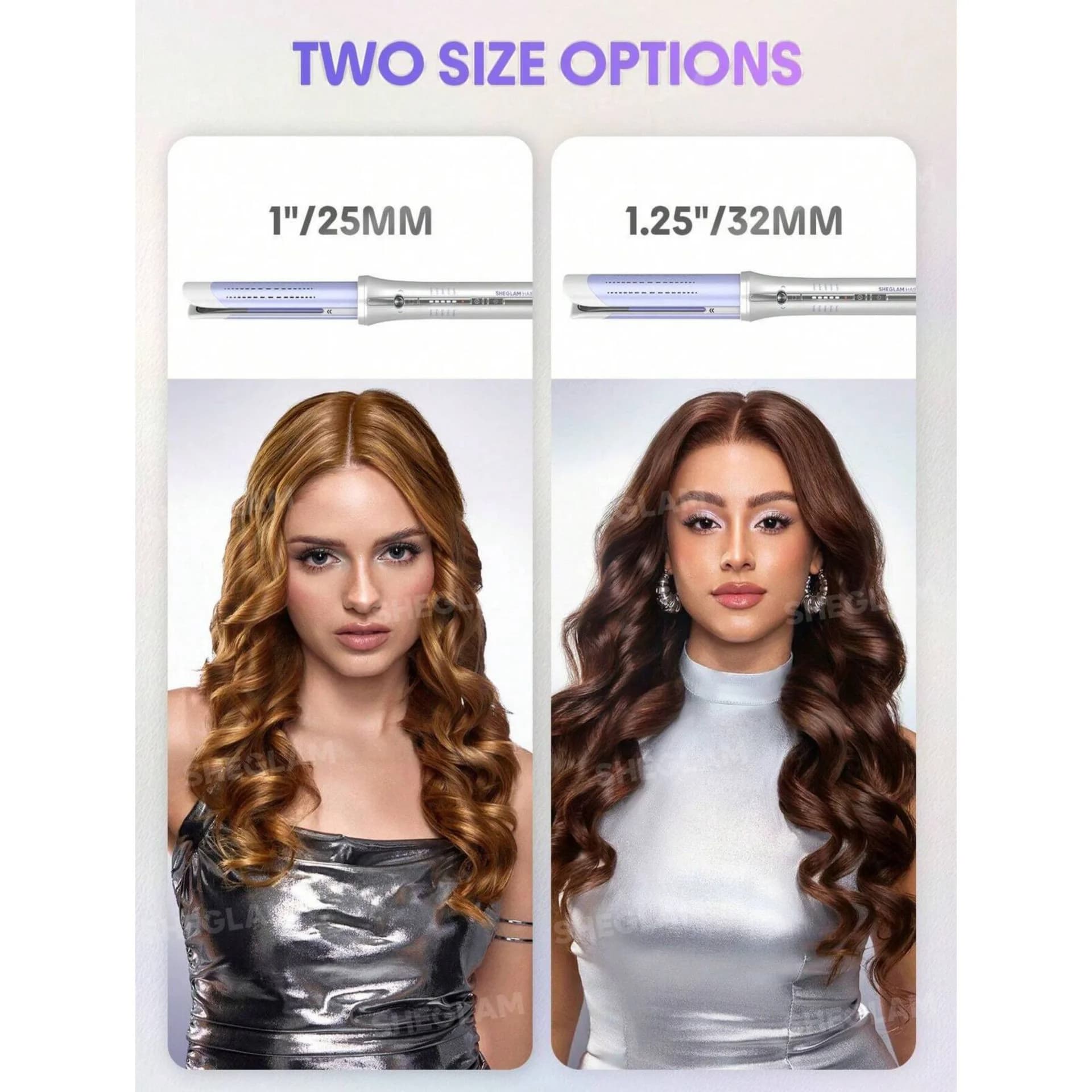 کرلی استایلر ایر فلو بنفش شیگلم مدل پرو چرخشی Airflow Curly Styler Pro — تصویر ۲
