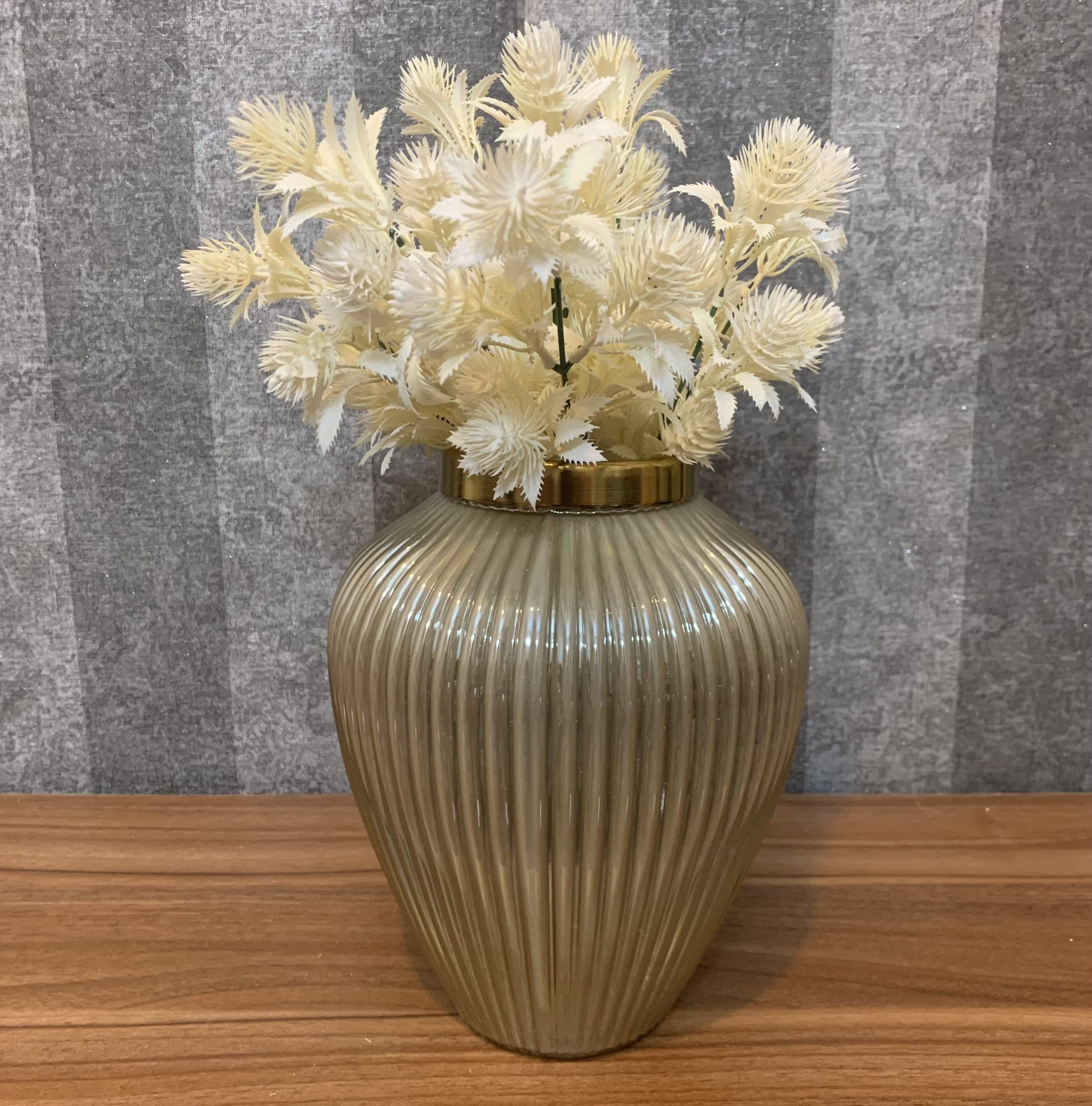 گلدان شیشه ای نسکافه ای مدل خمره ای — تصویر ۶