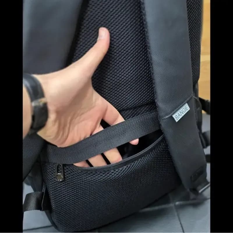 کوله پشتی سیلیکونی ضد آب بنج BANGE لپ تاپ دار 3 خانه مدل 4238 — تصویر ۵