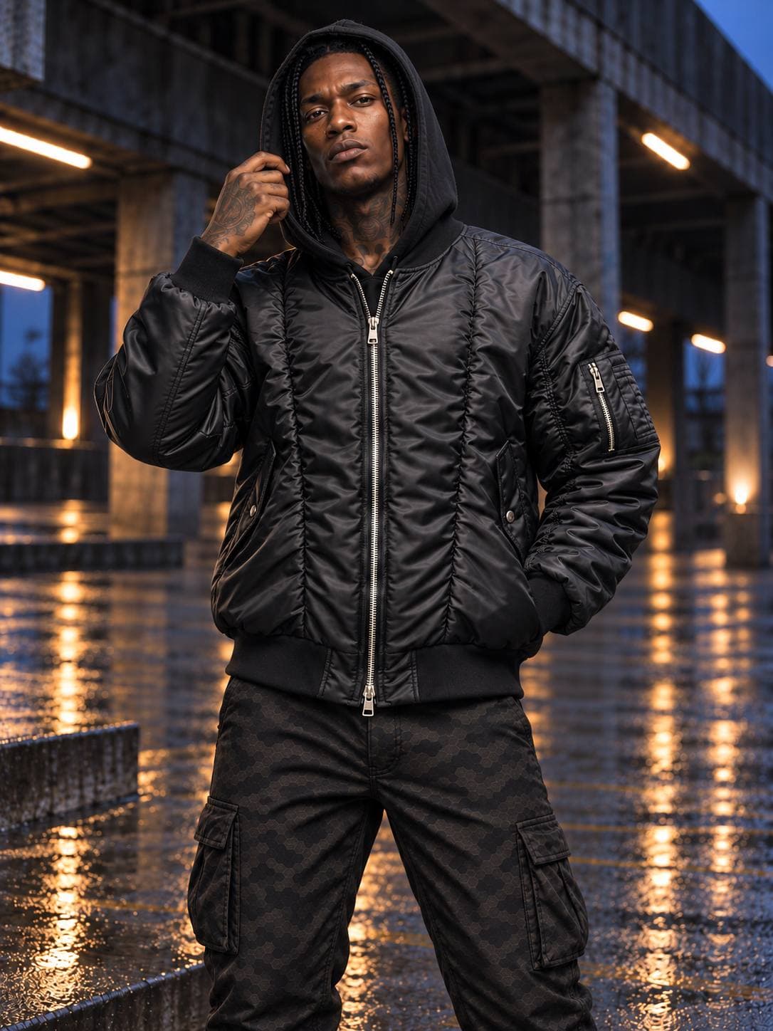کاپشن خلبانی Black Shadow Bomber — تصویر ۵