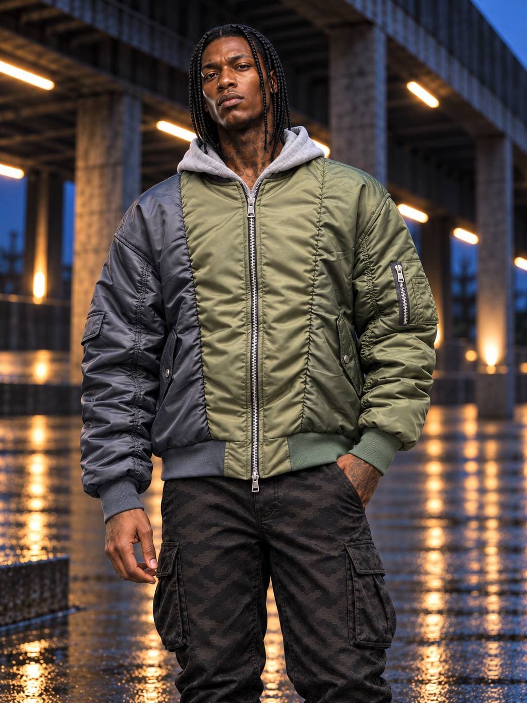 کاپشن Urban Dual Bomber — تصویر ۵