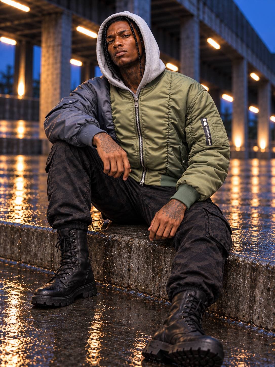 کاپشن Urban Dual Bomber — تصویر ۸
