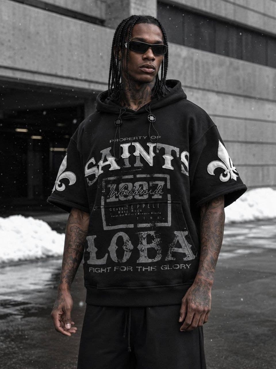 هودی اورسایز Vintage Saints Global — تصویر ۶