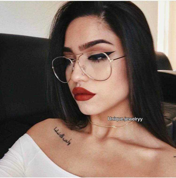 عینک فریم شیشه ای طرح ری بن رنگ نقره ای — تصویر ۹