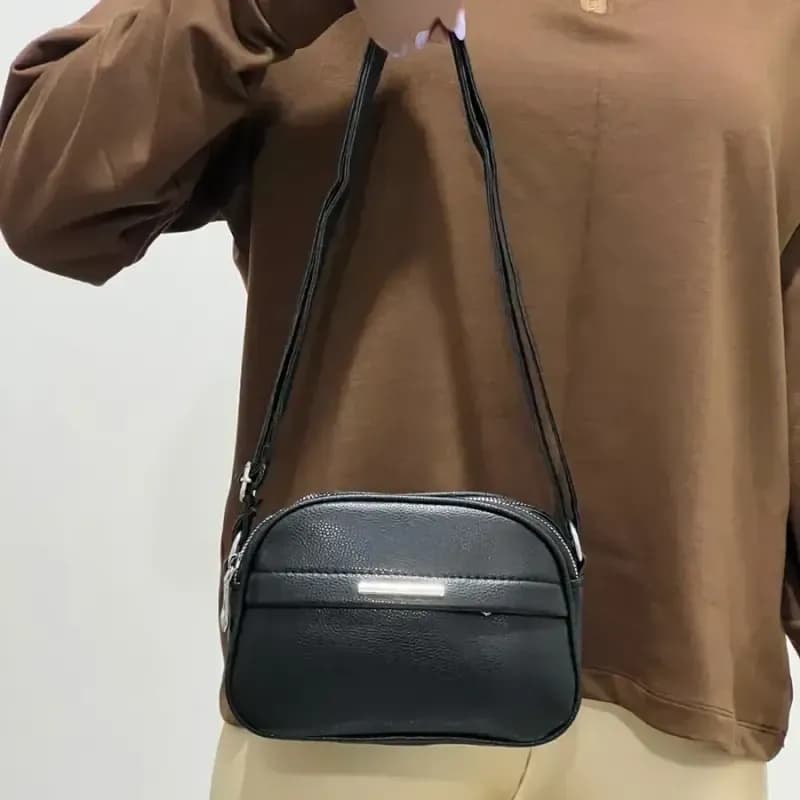 کیف اسپرت دوشی چرم مصنوعی زنانه کد 1391 ادویرو پلاس — تصویر ۱۰