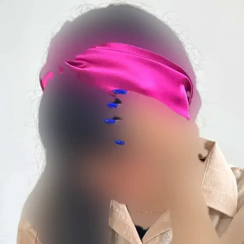 هدبند ساتن گره ای زنانه کد 1361 — تصویر ۲