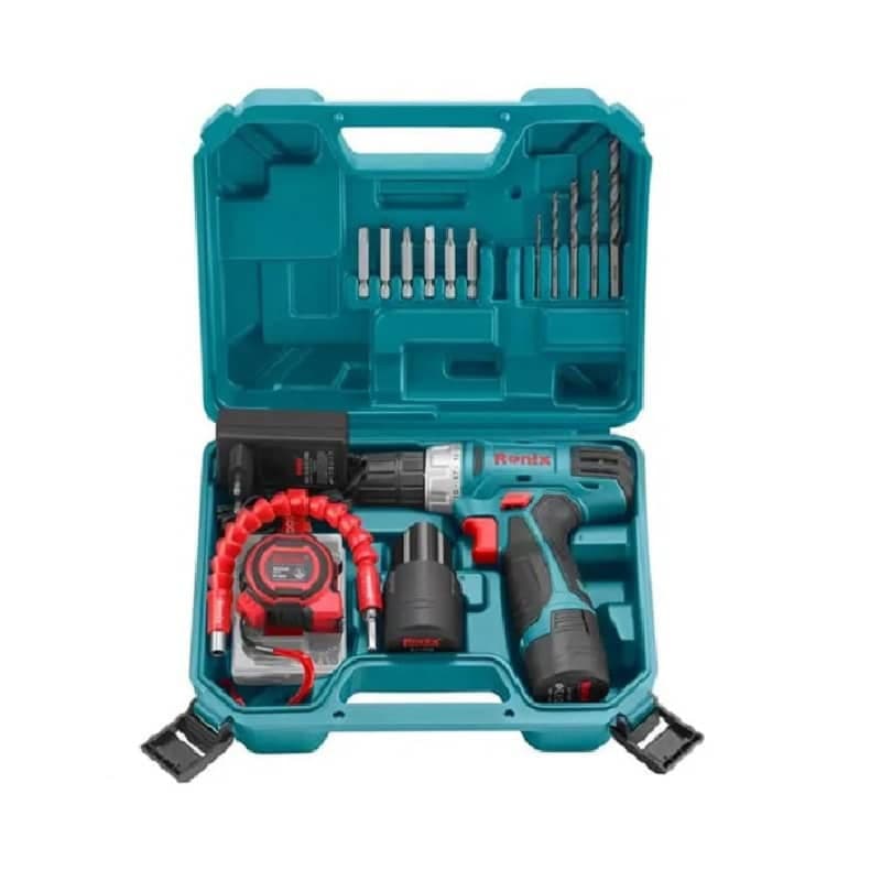 کیت دریل شارژی 12 ولت دو باطری رونیکس مدل RS-8012 — تصویر ۲