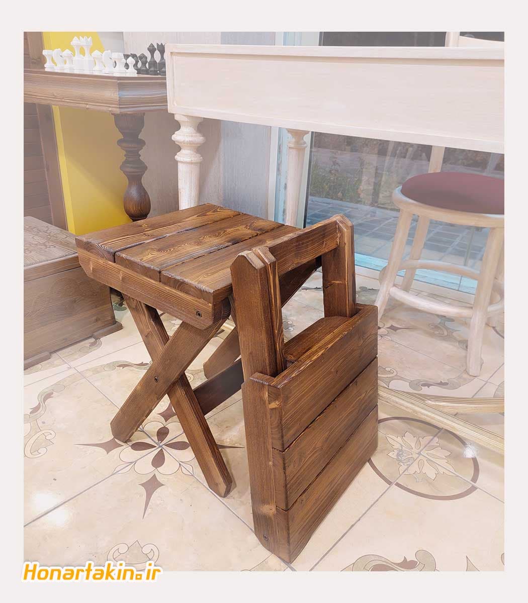 چهار پایه تاشو چوبی مسافرتی — تصویر ۹