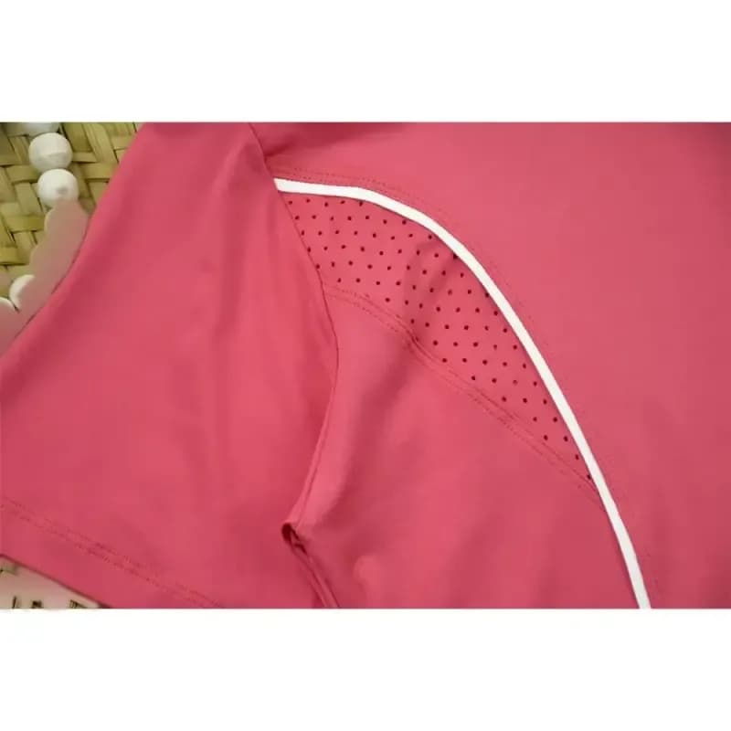 تیشرت باشگاهی زنانه لیزری یقه گرد جنس اسپندکس رنگ تصویر — تصویر ۷