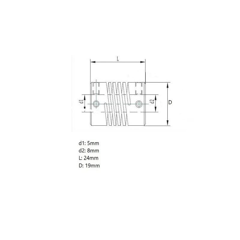 کوپلینگ انعطاف پذیر مدل 5×8-coupling — تصویر ۳