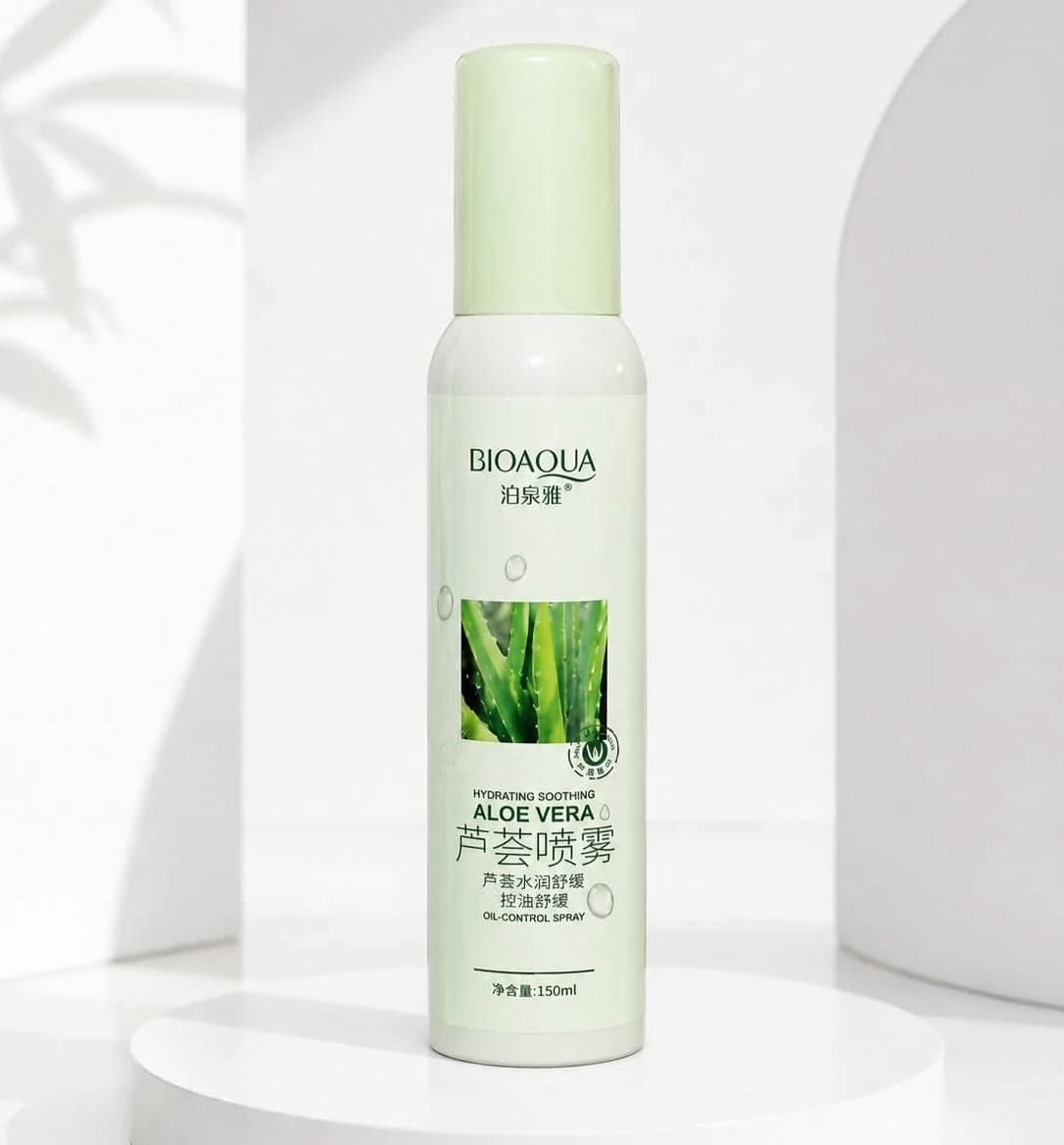 اسپری آبرسان آلوئه ورا بیوآکوا مدل Hydrating Soothing حجم 150 میلی‌لیتر