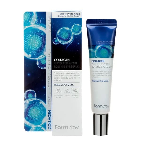 سرم دور چشم فارم استی مدل Collagen Water Full Moist Rolling حجم 25 میلی لیتر — تصویر ۱۰
